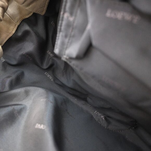 LOEWE Anagram Logo Nappa Aire Hand Bag Leather Gold Spain 34EF512 - Picture 12 of 15